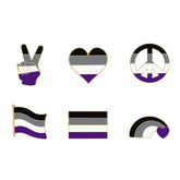 Asexual Enamel Pins Collection